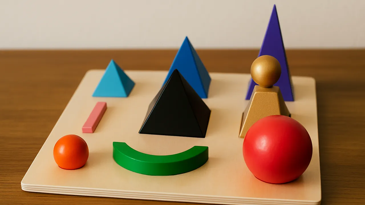A child working with Montessori grammar blocks at a table
